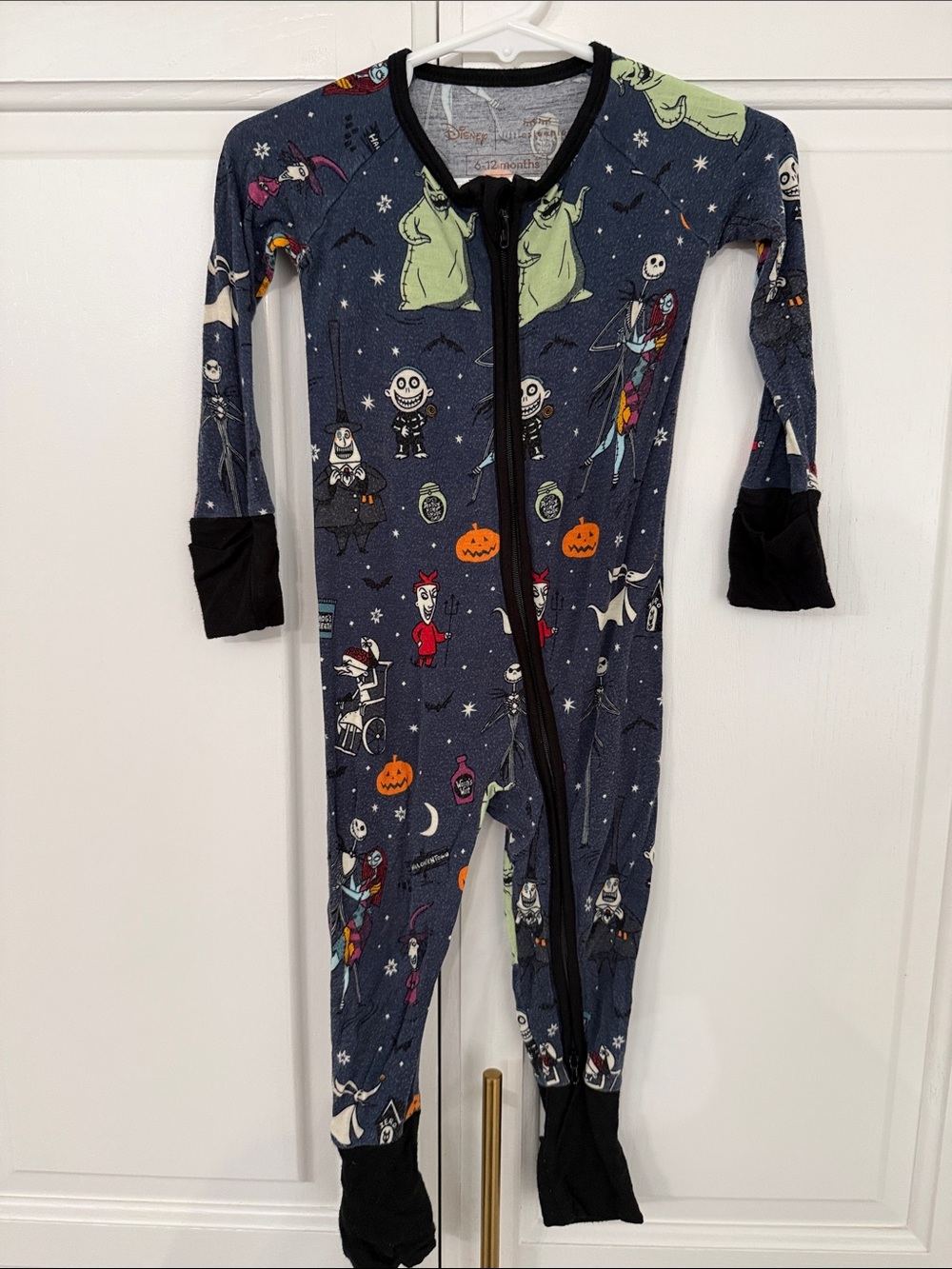 Little Sleepies x Disney Navy and Black 'Nightmare' Kids One-Piece Footie